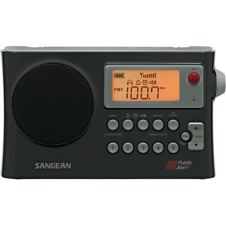 SANGEAN AM/FM Weather Alert Portable Radio PR-D4W